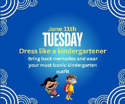 dress like a kindergartener